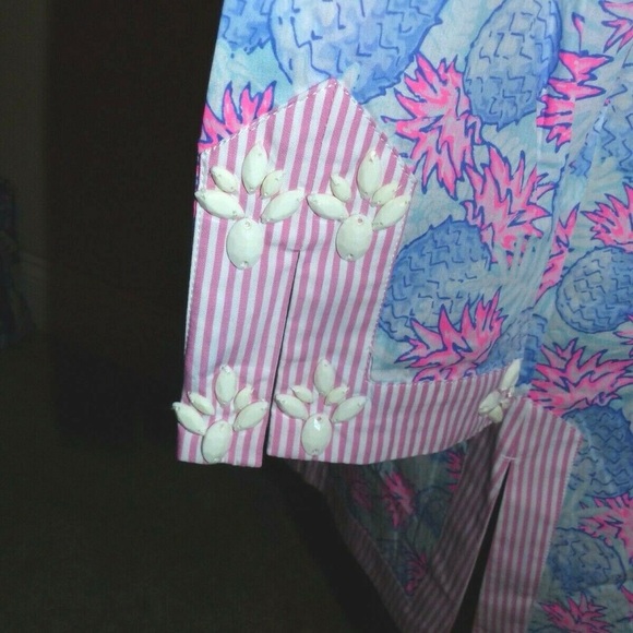 VINEYARD VINES XL Women's Cover Up Embellished Beading with Pineapple Print - Picture 9 of 9